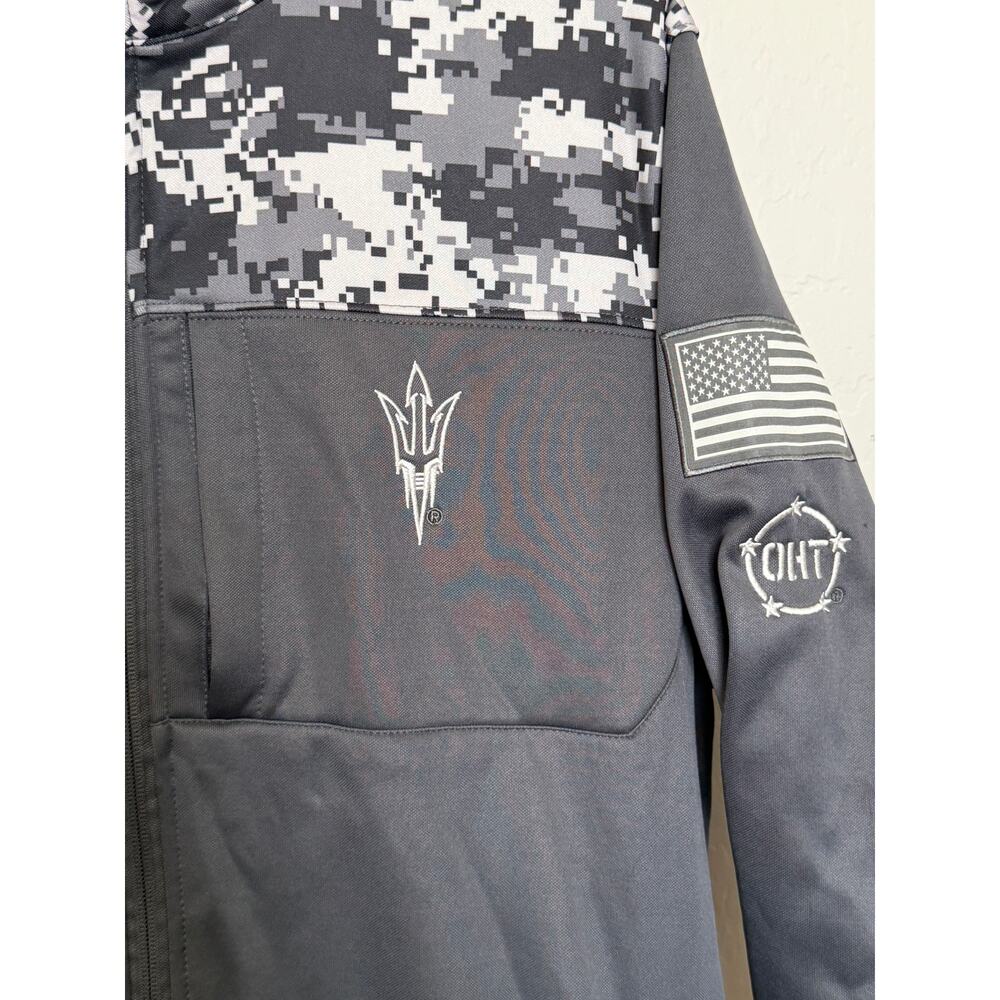 Colosseum ASU Sun Devils OHT Military Appreciation Digi Camo Full-Zip Jacket -L - Picture 2 of 7